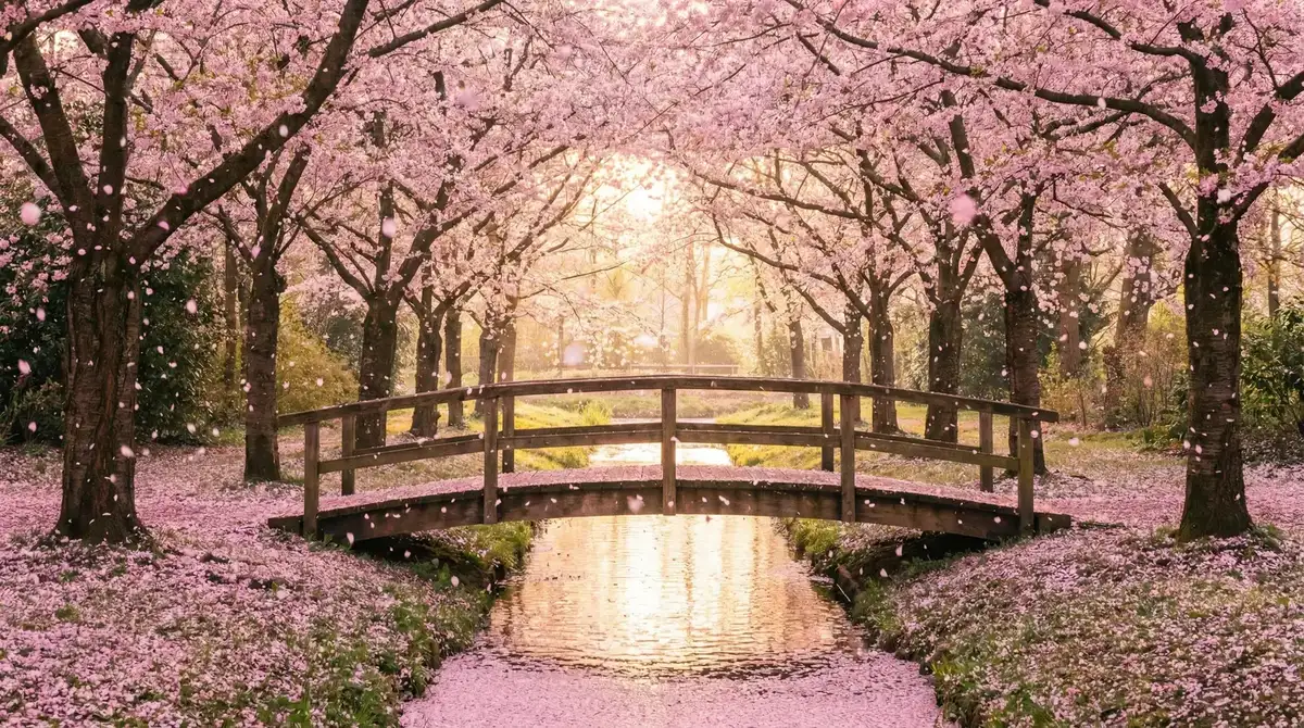 樱花桥畔 - 村上里沙bt 唯美风景